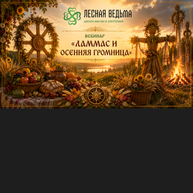 Вебинар "Ламмас и Осенняя Громница"